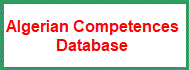 Algerian Competences Database